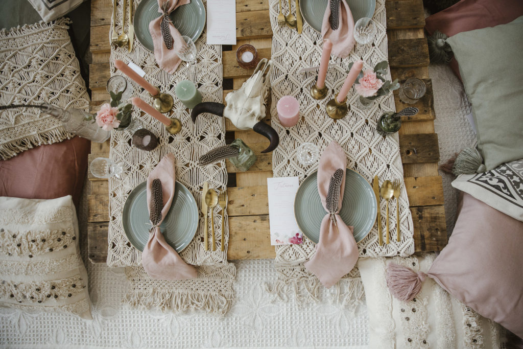 DIY Hochzeit - Tischdeko