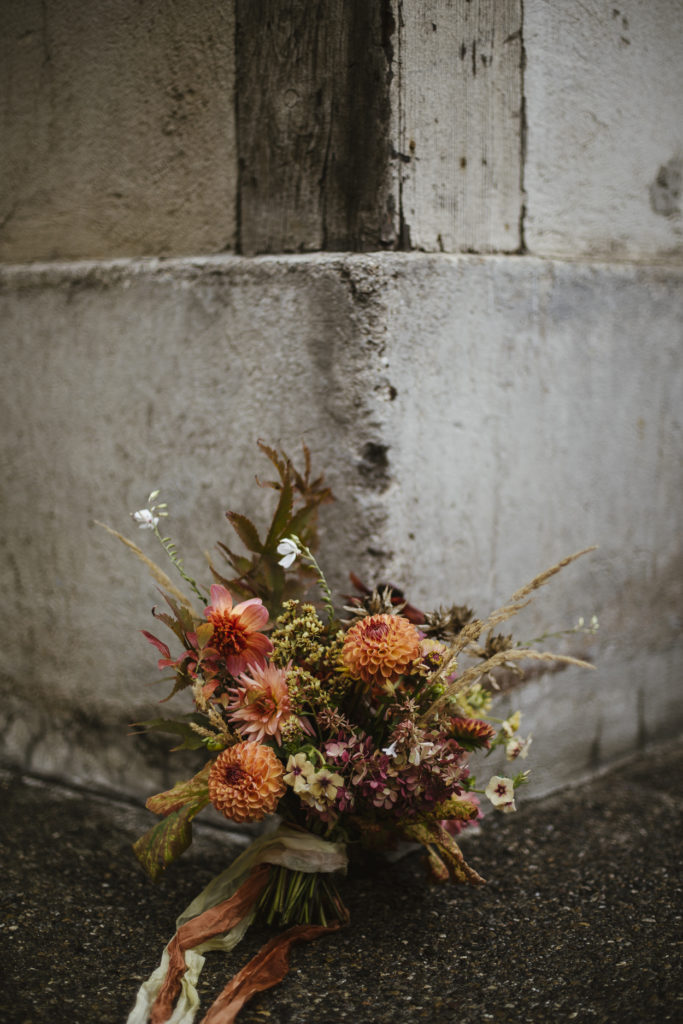 nachhaltig heiraten - brautstrauss mit slowflowers von fleuraissance