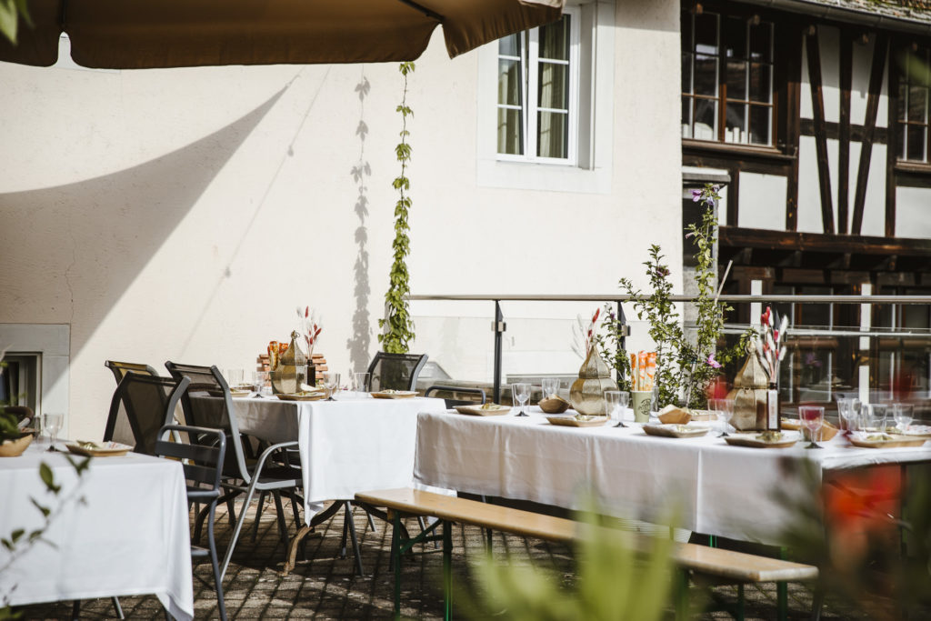 Hochzeitsfest in der Altstadt von Schaffhausen