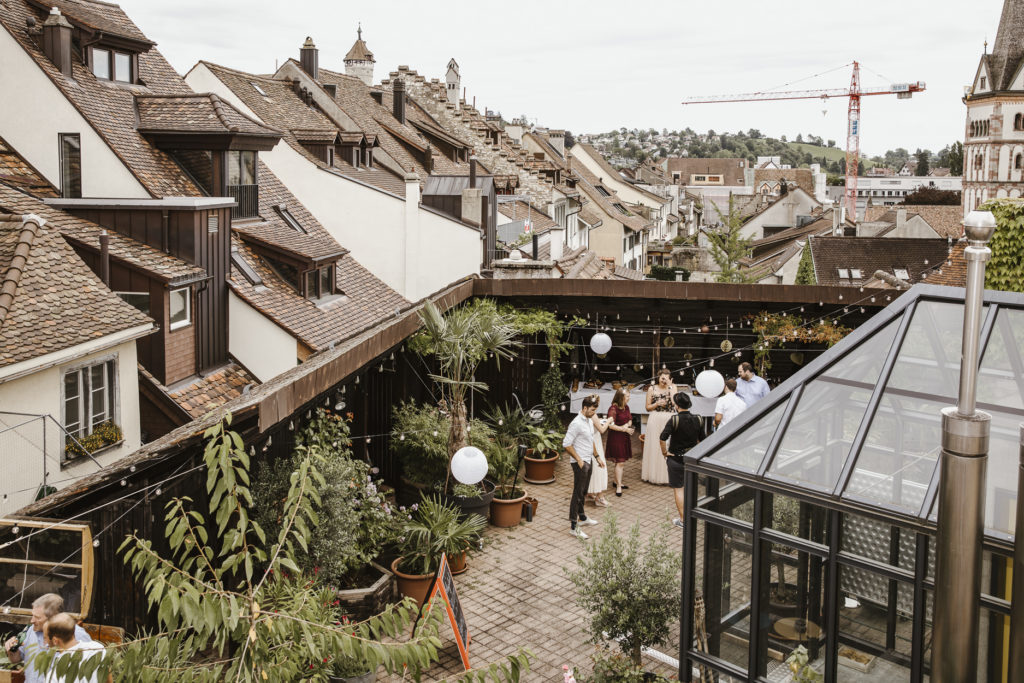 Hochzeitsfest in der Altstadt von Schaffhausen