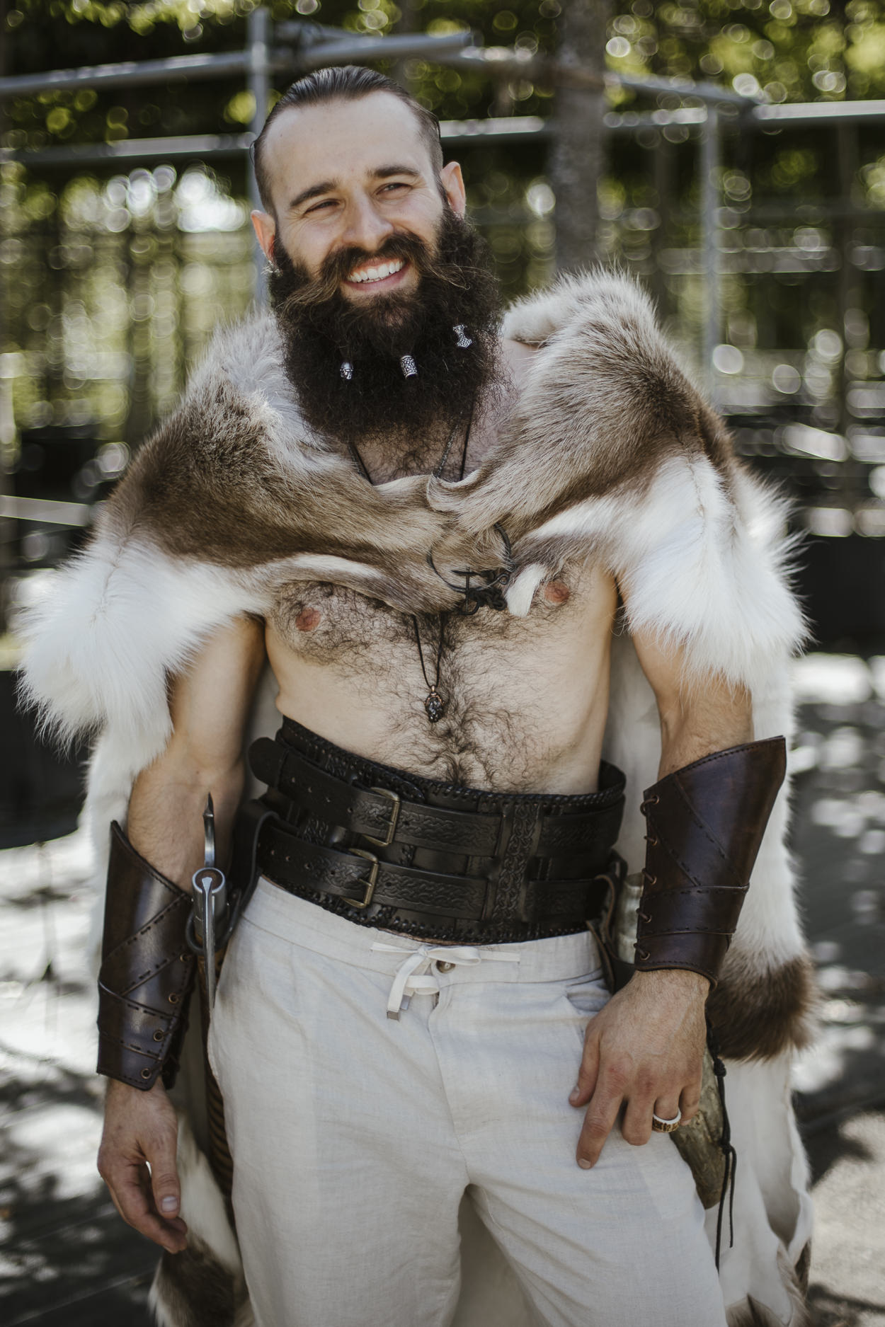 Real Groom in Viking attire