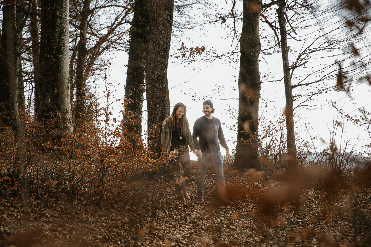 Stephanie Wittmer Fotografie - Der Wald am Charrewäg ist nicht nur im Sommer idyllisch... Vielleicht ist je jemand hart genug für eine Winterhochzeit hier.